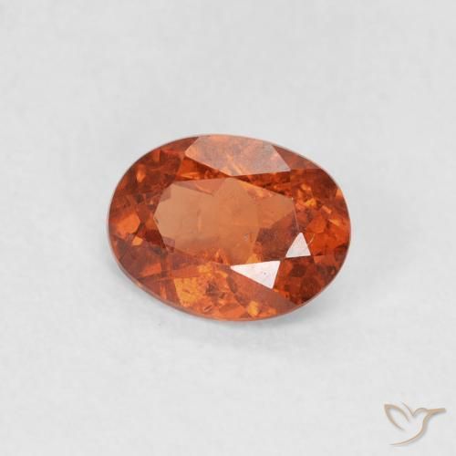 Granato spessartite Arancio caldo naturale da 0.82 ct, Ovale, SI