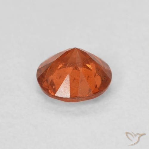 Granato spessartite Arancione Ambra naturale da 0.37 ct, Rotondo, SI