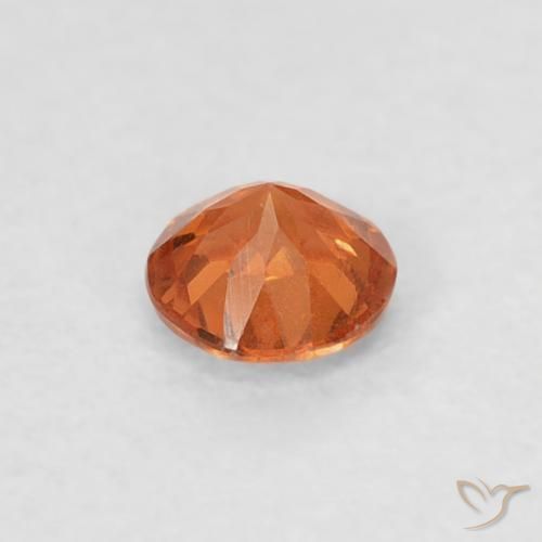 Granato spessartite Arancia Fuoco naturale da 0.23 ct, Rotondo, SI