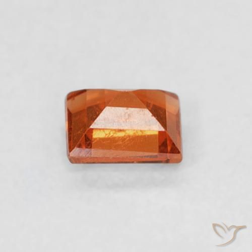 Granato spessartite Arancio Medio naturale da 0.29 ct, Taglio a baguette, SI