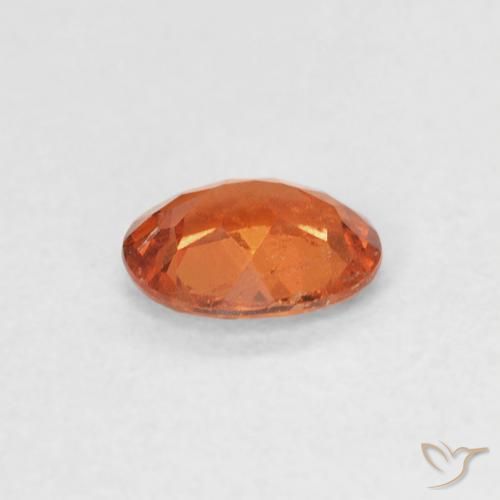 Granato spessartite Arancione Ambra naturale da 0.39 ct, Ovale, SI