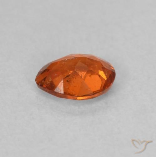 Granato spessartite Arancione scuro naturale da 0.39 ct, Forma a pera, SI