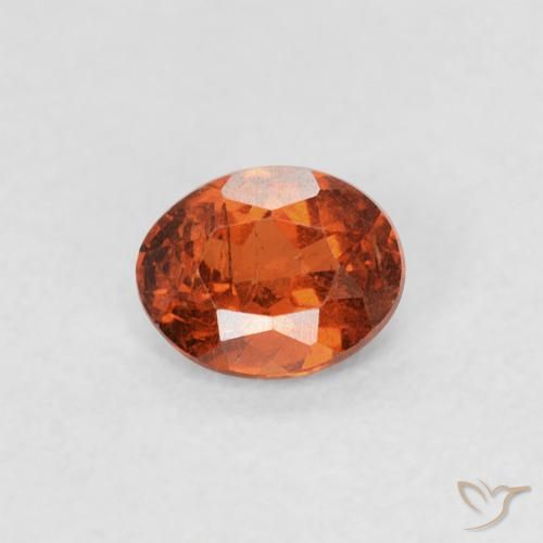 0.33ct Naturale Arancia Fuoco Granato spessartite, Ovale, SI