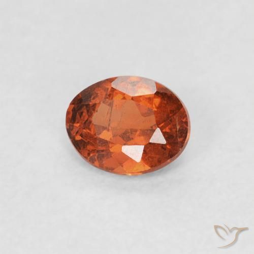 Granato spessartite Arancia Fuoco naturale da 0.33 ct, Ovale, SI