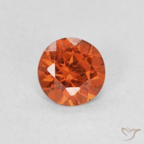 Granato spessartite Arancio Medio naturale da 0.34 ct, Rotondo, SI