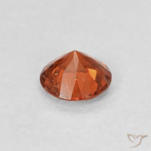 Granato spessartite Arancio Medio naturale da 0.34 ct, Rotondo, SI