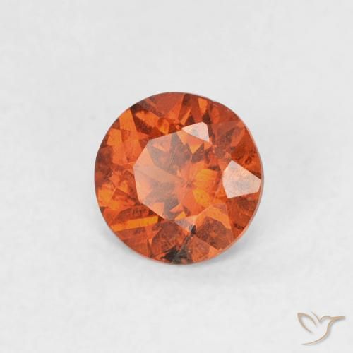 Granato spessartite Arancione Ambra naturale da 0.51 ct, Rotondo, SI