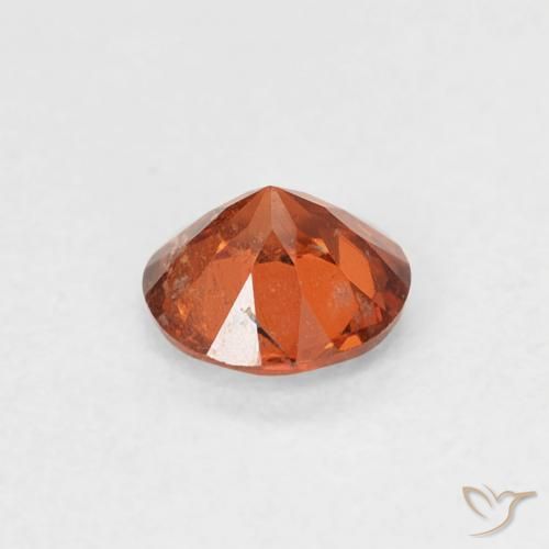 Granato spessartite Arancione Ambra naturale da 0.51 ct, Rotondo, SI