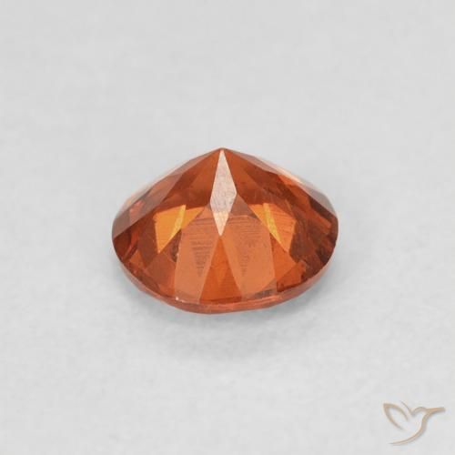 Granato spessartite Arancione Ambra naturale da 0.57 ct, Rotondo, SI