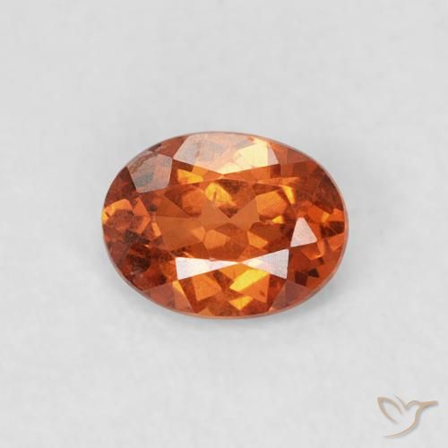 0.39ct Naturale Arancio Medio Granato spessartite, Ovale, SI