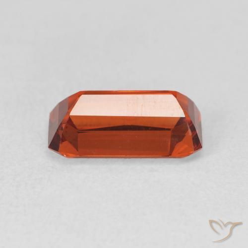 Granato spessartite Arancia Fuoco naturale da 3.57 ct, Ottagonale / Taglio smeraldo, VVS-VS