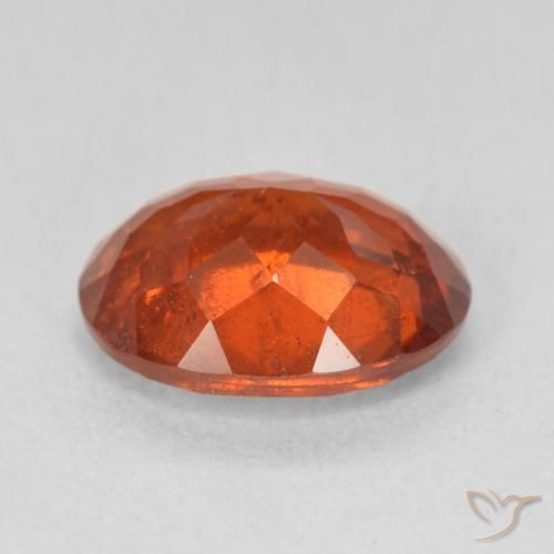 Granato spessartite Rosso fuoco naturale da 2.98 ct, Ovale, SI