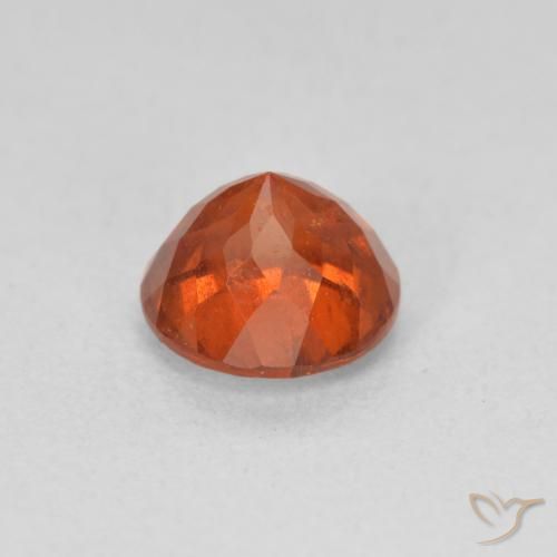 Granato spessartite Arancione rossastra naturale da 1.57 ct, Rotondo, SI
