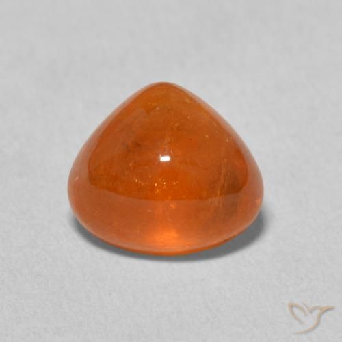 3.14ct Naturale Arancio Medio Granato spessartite, Forma a pera, Trasparente