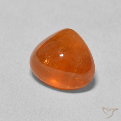 Granato spessartite Arancio Medio naturale da 3.14 ct, Forma a pera, Trasparente