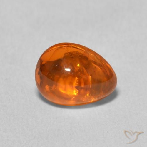 Granato spessartite Arancia Fuoco naturale da 2.39 ct, Forma a pera, Trasparente