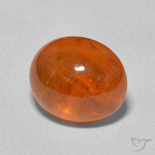 Granato spessartite Arancio Medio naturale da 4.85 ct, Ovale, Trasparente