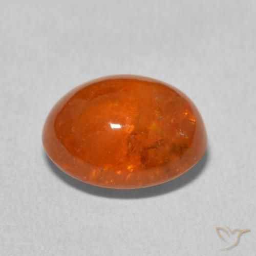 Granato spessartite Arancio Medio naturale da 4.85 ct, Ovale, Trasparente