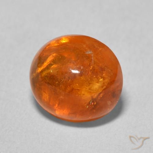 Granato spessartite Arancia Fuoco naturale da 4.57 ct, Ovale, Trasparente