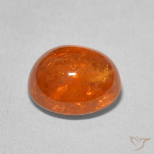 Granato spessartite Arancia Fuoco naturale da 4.57 ct, Ovale, Trasparente