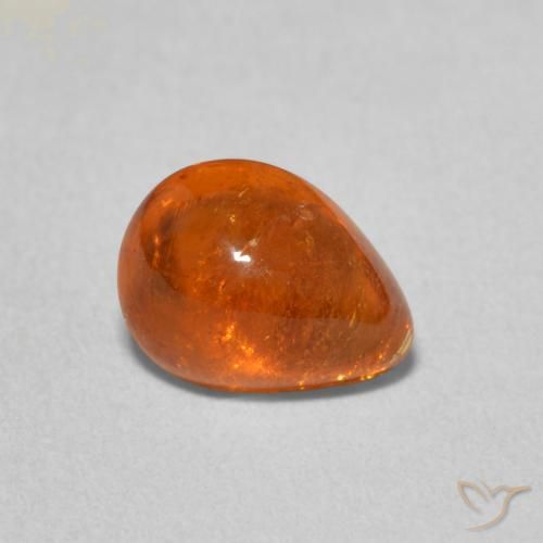 Granato spessartite Arancione Ambra naturale da 2.18 ct, Forma a pera, Trasparente