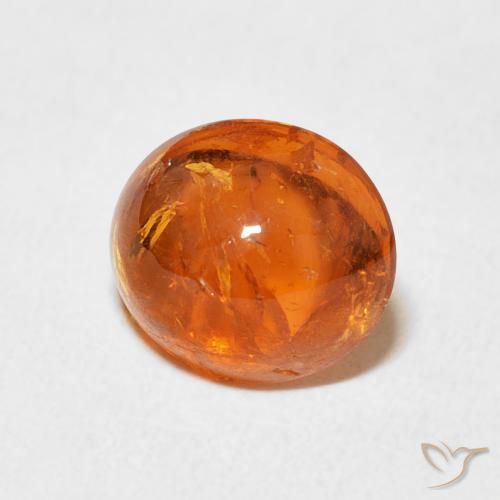 Granato spessartite Arancio Medio naturale da 3.94 ct, Ovale, Trasparente