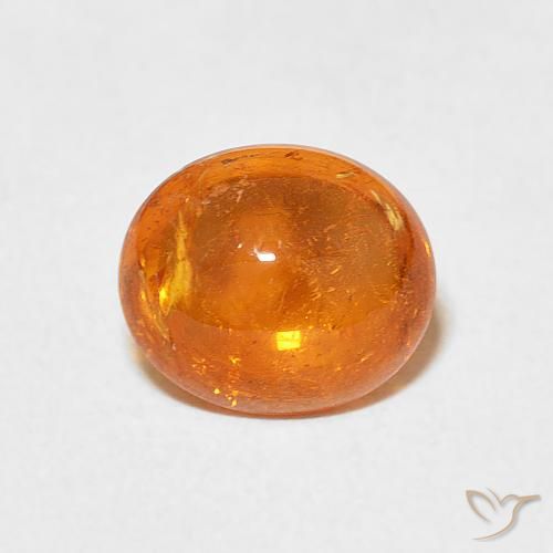 3.18ct Naturale Arancio Intenso Granato spessartite, Ovale, Trasparente