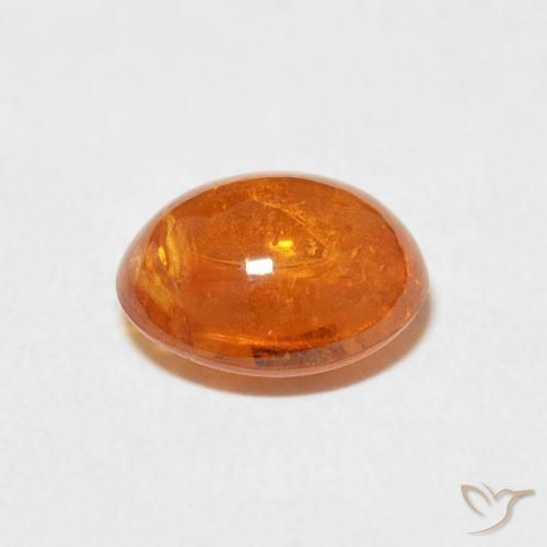 Granato spessartite Arancio Intenso naturale da 3.18 ct, Ovale, Trasparente