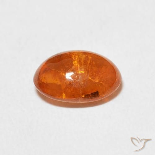 Granato spessartite Arancio Medio naturale da 2.20 ct, Ovale, Trasparente
