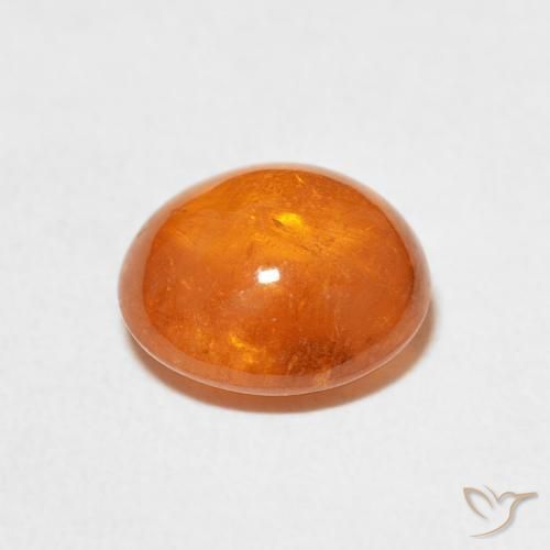 Granato spessartite Arancione rossastra naturale da 3.86 ct, Ovale, Trasparente