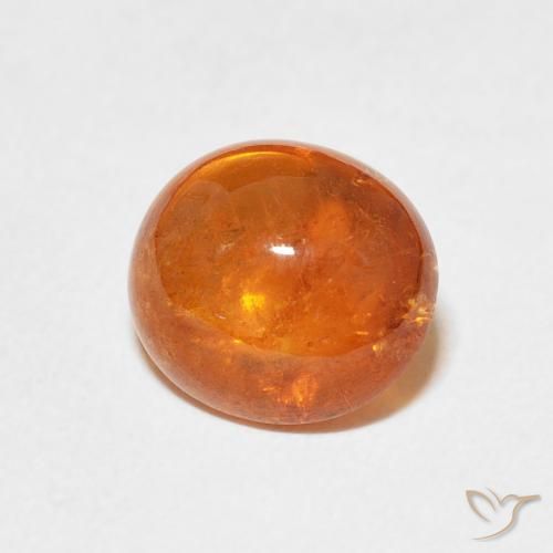 Granato spessartite Arancio Medio naturale da 3.68 ct, Ovale, Trasparente