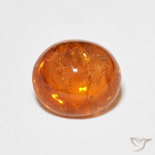 3.25ct Naturale Arancia Fuoco Granato spessartite, Ovale, Trasparente