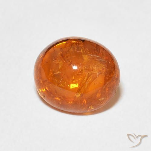 Granato spessartite Arancia Fuoco naturale da 3.25 ct, Ovale, Trasparente