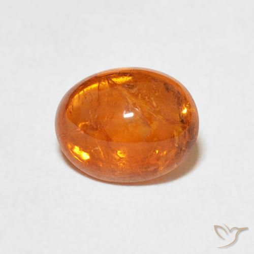 2.53ct Naturale Arancione rossastra Granato spessartite, Ovale, Trasparente