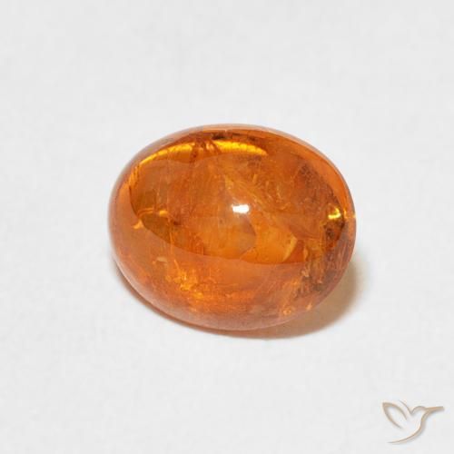 Granato spessartite Arancione rossastra naturale da 2.53 ct, Ovale, Trasparente