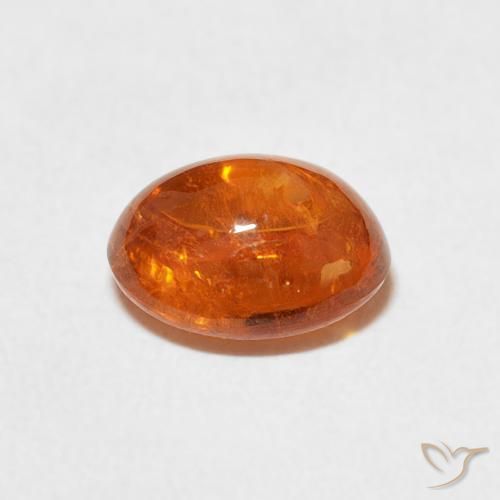 Granato spessartite Arancione rossastra naturale da 2.53 ct, Ovale, Trasparente