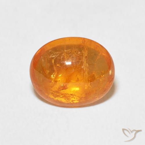 2.62ct Naturale Arancione Ambra Granato spessartite, Ovale, Trasparente