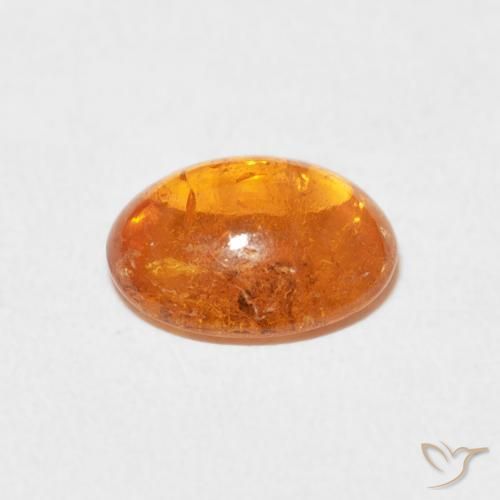 Granato spessartite Arancione Ambra naturale da 2.62 ct, Ovale, Trasparente