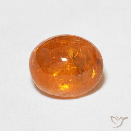 2.94ct Naturale Arancione brillante Granato spessartite, Ovale, Trasparente