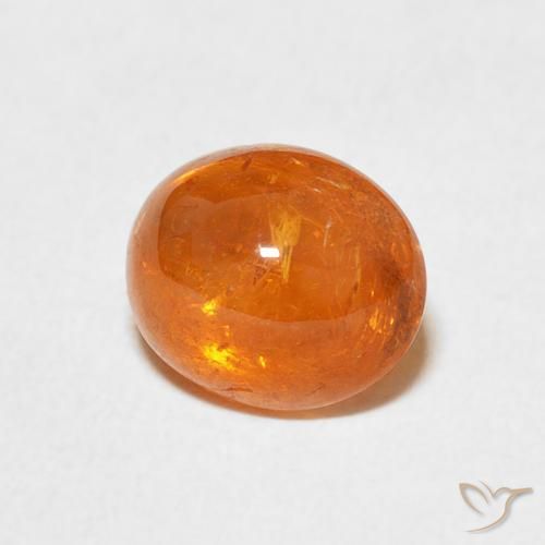 Granato spessartite Arancione brillante naturale da 2.94 ct, Ovale, Trasparente