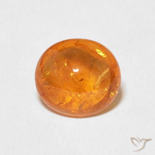 2.37ct Naturale Arancio Medio Granato spessartite, Ovale, Trasparente