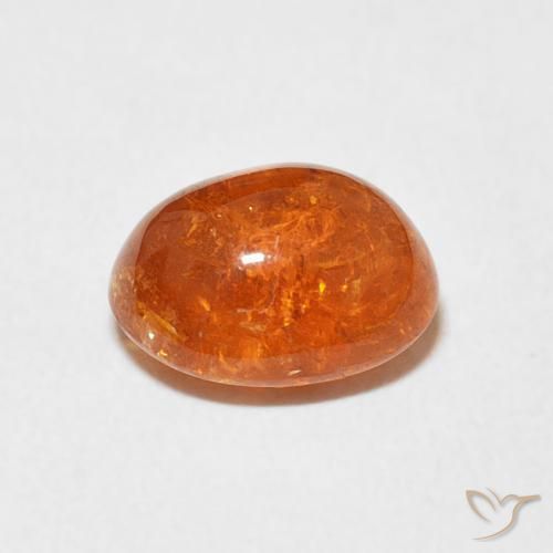 Granato spessartite Arancio Medio naturale da 3.09 ct, Ovale, Trasparente