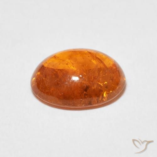 Granato spessartite Arancio Medio naturale da 3.24 ct, Ovale, Trasparente