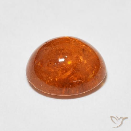 Granato spessartite Arancione rossastra naturale da 4.79 ct, Ovale, Trasparente