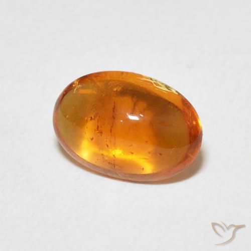 Granato spessartite Arancione rossastra naturale da 2.29 ct, Ovale, Trasparente