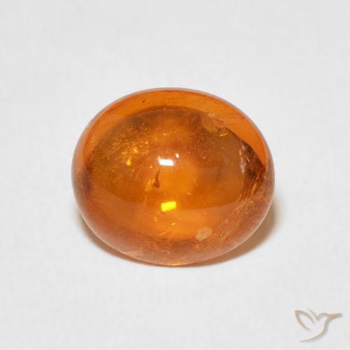 3.45ct Naturale Arancia Fuoco Granato spessartite, Ovale, Trasparente
