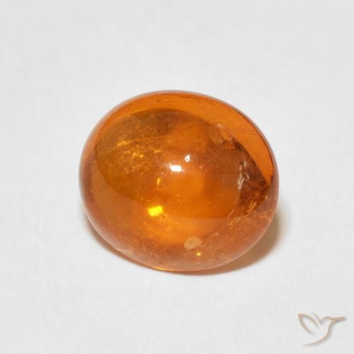 Granato spessartite Arancia Fuoco naturale da 3.45 ct, Ovale, Trasparente