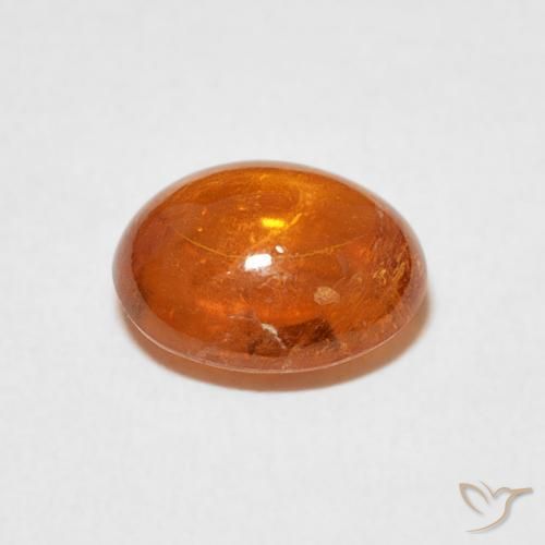 Granato spessartite Arancia Fuoco naturale da 3.45 ct, Ovale, Trasparente