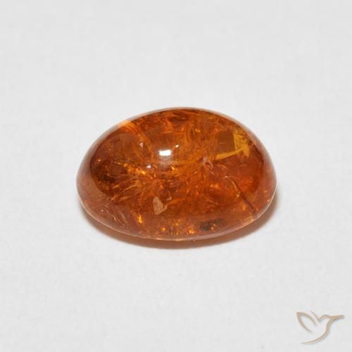 Granato spessartite Arancione Ambra naturale da 3.21 ct, Ovale, Trasparente