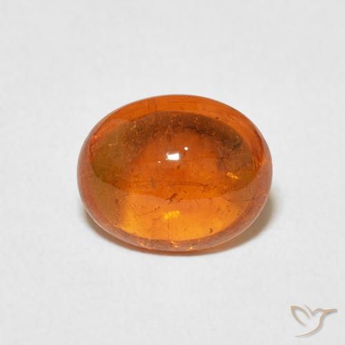 2.23ct Naturale Arancione Ambra Granato spessartite, Ovale, Trasparente